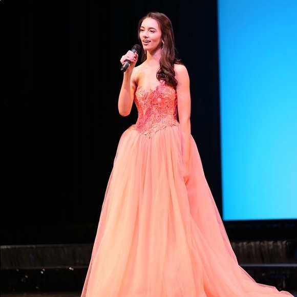 Tarik Ediz Coral Ballgown - Pageant